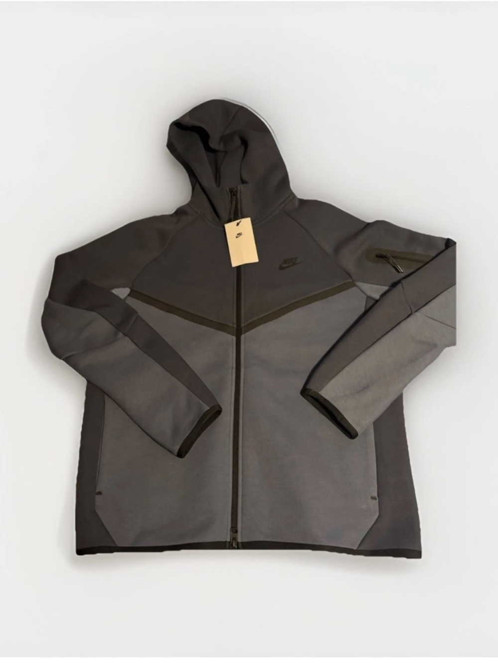 MEN Nike Tech Dark Gray/Navy Zip Up Hoodie